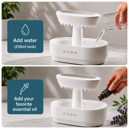 Aromatherapy & Rain Sound Diffuser